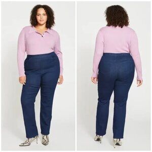 Universal Standard ComfortDenim Stovepipe Pull-On Jeans 
XS 10/12
Dark Indigo